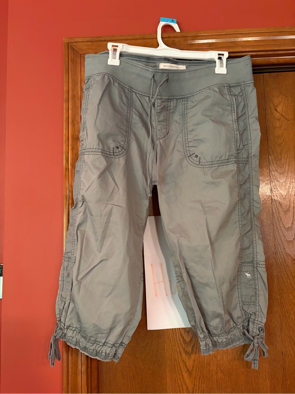 Y2K Abercrombie & Fitch large Green Cotton Cargo Pants